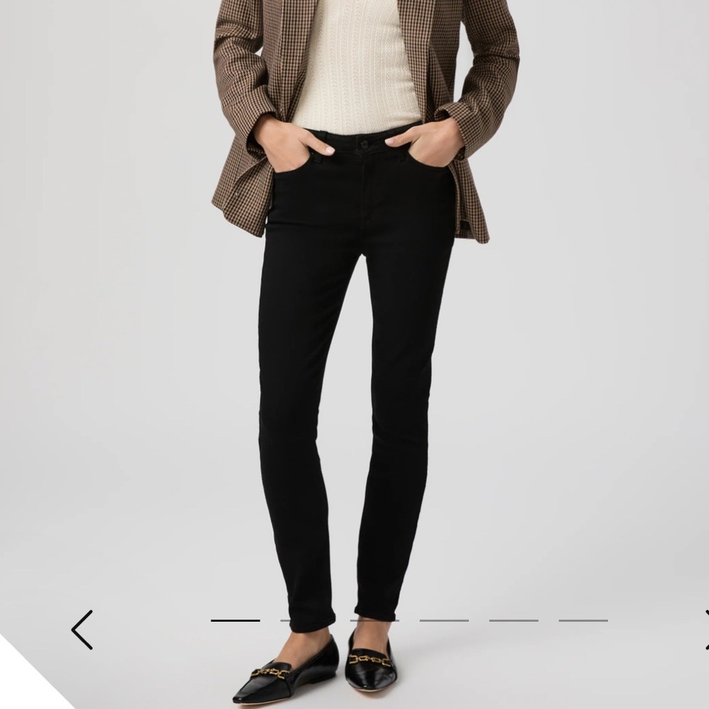 PAIGE Women's Jet Black Skinny Jeans